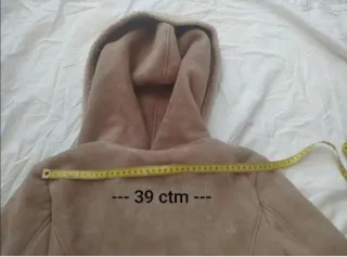 Chaquetón niña imitación piel vuelta