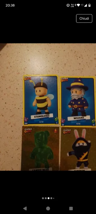 Lotto carte Stumble Guys