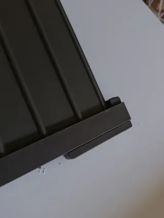 Estante plegable metálico gris