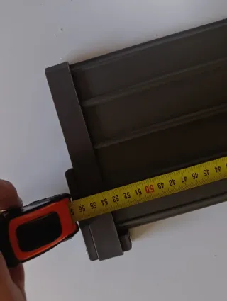 Estante plegable metálico gris