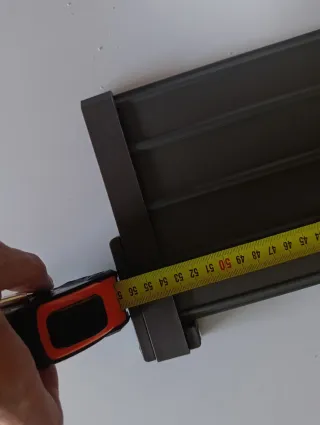 Estante plegable metálico gris