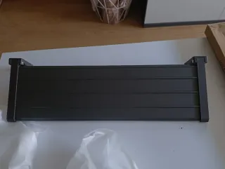 Estante plegable metálico gris