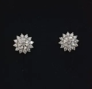 Pendientes FLOR MOISSANITAS
