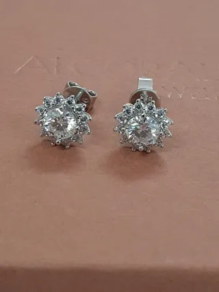 Pendientes FLOR MOISSANITAS