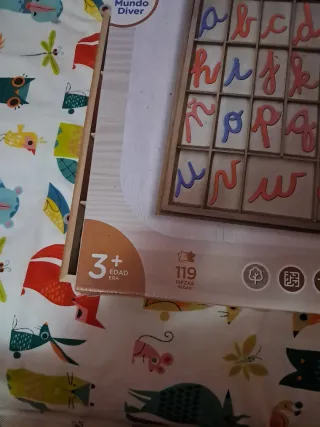 Alfabeto de Madera Letras Cursivas