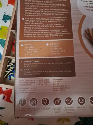 Alfabeto de Madera Letras Cursivas