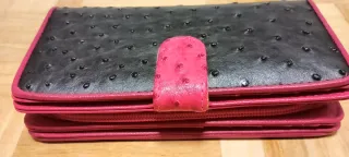 Cartera Bicolor Negra y Rosa