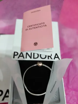Bracciale Pandora Cuore Oro Rosa Argento