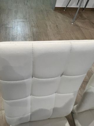 Sillas Comedor Blancas Piel Sintética