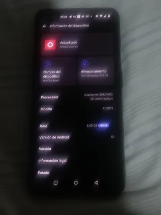 OnePlus Nord 5G 128GB Azul