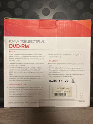 Lector DVD-RW Externo USB 3.0