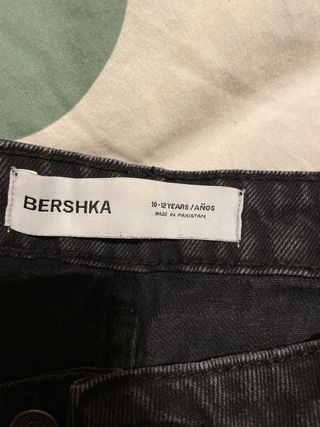 Pantalones vaqueros culotte negros, 10-12 años