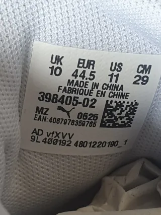 Zapatillas Puma Talla 44.5 Blancas