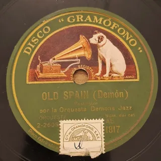 Lote 3 Discos pizarra 78 rpm música baile