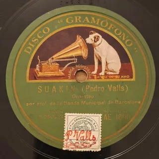 Lote 3 Discos pizarra 78 rpm música baile