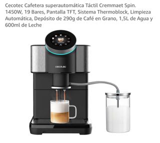 Cafetera Cecotec Cremmaet Spin Táctil