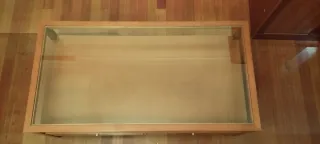 Mesa de centro madera y cristal