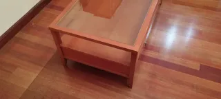 Mesa de centro madera y cristal
