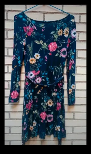 Vestido flores Springfield Talla S