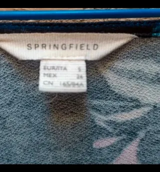 Vestido flores Springfield Talla S