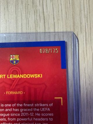 Cromo Robert Lewandowski 9 FC Barcelona