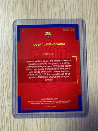 Cromo Robert Lewandowski 9 FC Barcelona