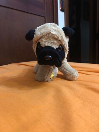Peluche cane carlino morbido
