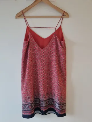 Vestido estampado Mango talla S