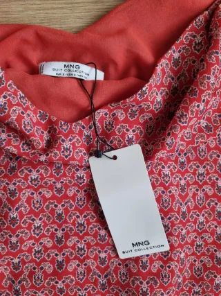 Vestido estampado Mango talla S