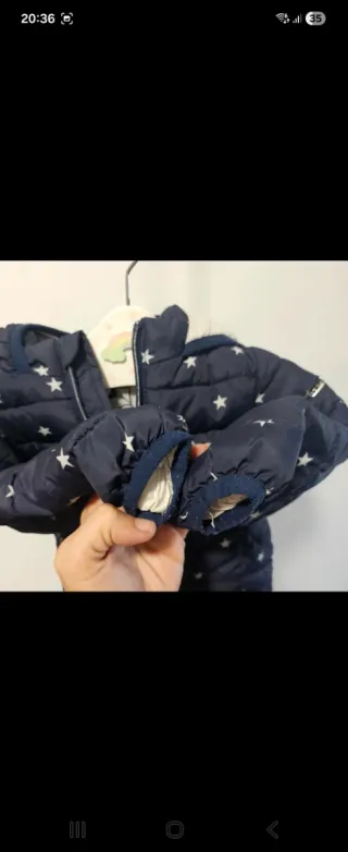Chaqueta iDo azul estrellas 18m