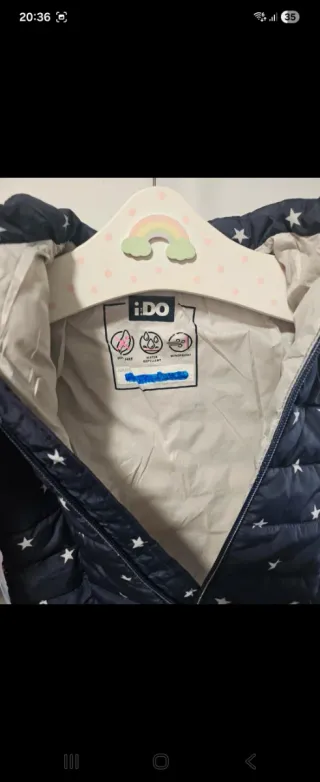 Chaqueta iDo azul estrellas 18m