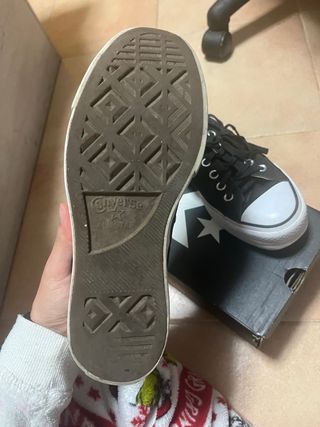 Converse plataforma negras