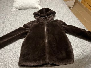 Chaquetón pelo Mango Marrón Talla M