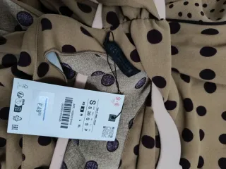 Vestido largo lunares Zara talla S