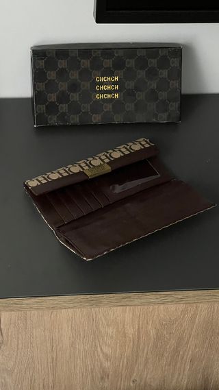 Cartera Carolina Herrera Original Beige/Marrón