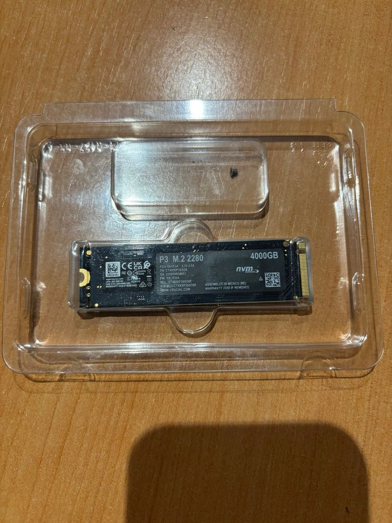 SSD Crucial P3 4TB NVMe M.2
