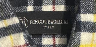 Camisa de cuadros manga larga Fengdu Baolilai