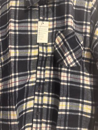 Camisa de cuadros manga larga Fengdu Baolilai