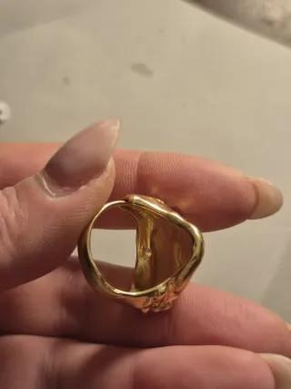 Anello oro con occhio blu