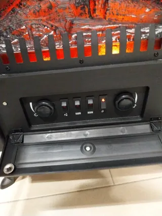 Estufa electrica con efecto llama