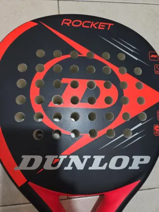 Pala Padel Dunlop Rocket Negra Roja