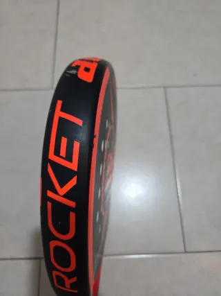 Pala Padel Dunlop Rocket Negra Roja