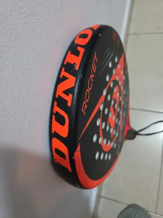 Pala Padel Dunlop Rocket Negra Roja