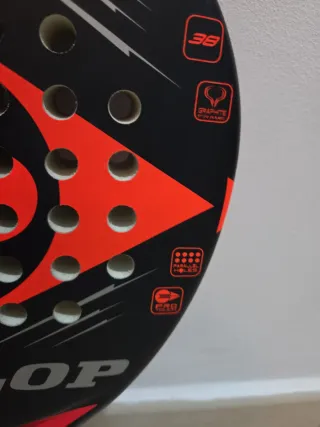 Pala Padel Dunlop Rocket Negra Roja