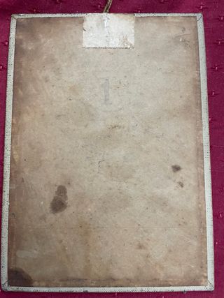 Curioso óleo antiguo sobre lienzo