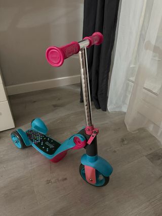 Patinete infantil convertible en bici