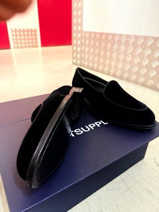 Scarpe eleganti Suitsupply in velluto nero