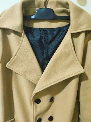 Abrigo de Invierno Beige Mujer