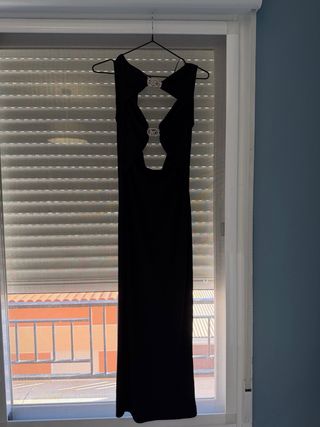 Vestido Zara Cut-out Joya - Negro