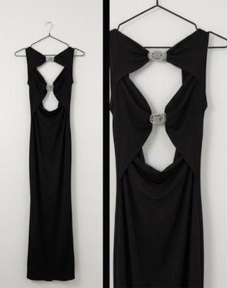 Vestido Zara Cut-out Joya - Negro